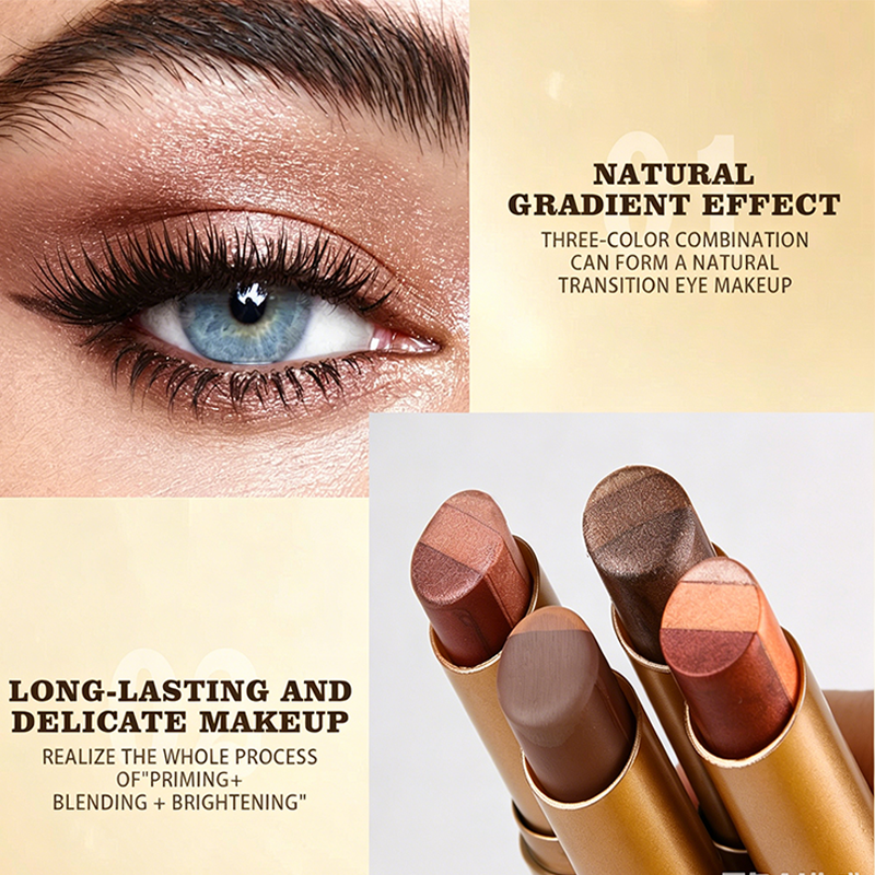 🔥 BIG SALE - 70% OFF🔥Instant Glow 3-in-1 Eyeshadow Stick