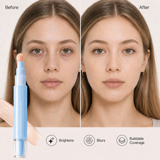 🖋️✨LAST DAY SALE BUY 1  GET 1 FREE!!💙Dual-effect Concealer & Foundation Eye Concealer - 24-hour long-lasting