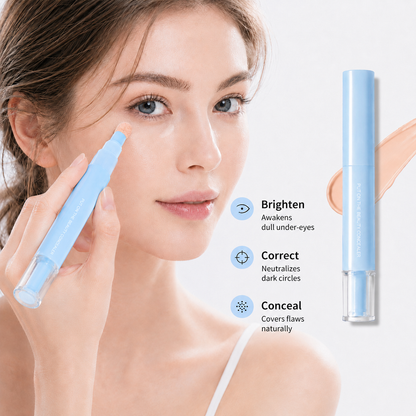 🖋️✨LAST DAY SALE BUY 1  GET 1 FREE!!💙Dual-effect Concealer & Foundation Eye Concealer - 24-hour long-lasting