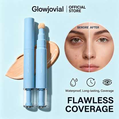 🖋️✨LAST DAY SALE BUY 1  GET 1 FREE!!💙Dual-effect Concealer & Foundation Eye Concealer - 24-hour long-lasting