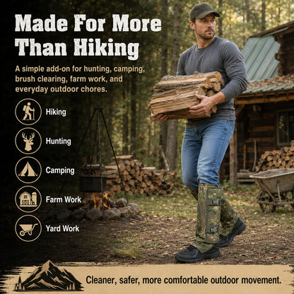 🔥Limit Time Free Shipping🛫 Snake-Resistant Outdoor Leg Gaiters🌿For Hunting, Hiking & Yard Work