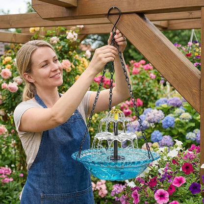 🐦 49% OFF Today – Solar Hanging Bird Bath Fountain | Attract Birds & Create a Peaceful Garden Oasis 🐦💦